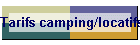 Tarifs camping/locatifs
